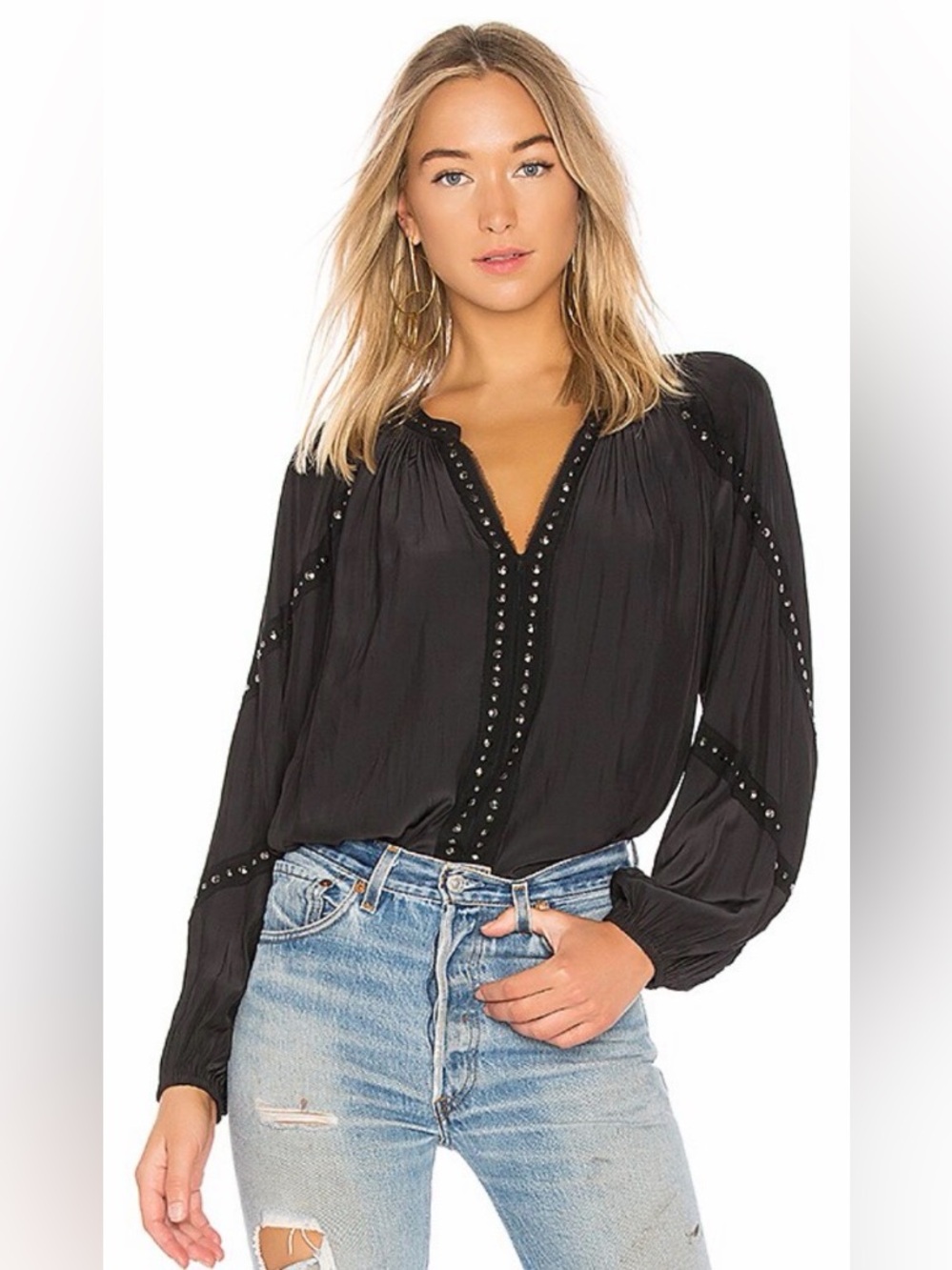 Ramy Brook Gilda Blouse in Black